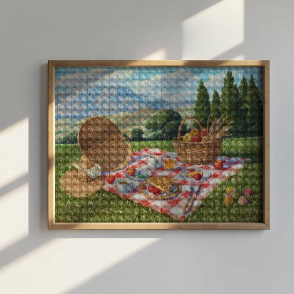 Diamond Painting - Pastelkleurige picknick