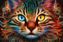 Diamond Painting -  Mystieke Katachtige