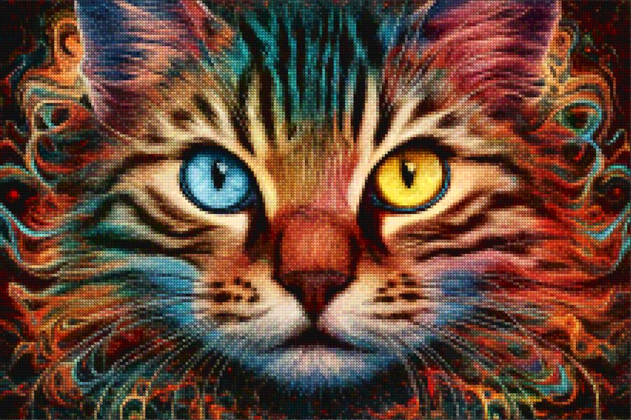 Diamond Painting -  Mystieke Katachtige