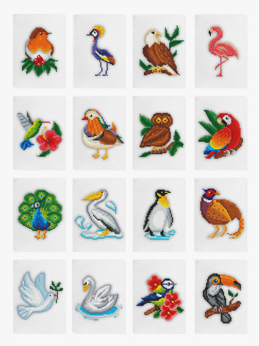 Mini Meesterwerken - Vogels editie (Set van 16)