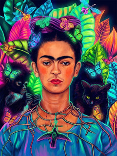 Diamond Painting - Frida in Neon Jungle