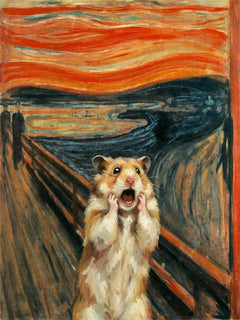 Diamond Painting - De schreeuwende hamster