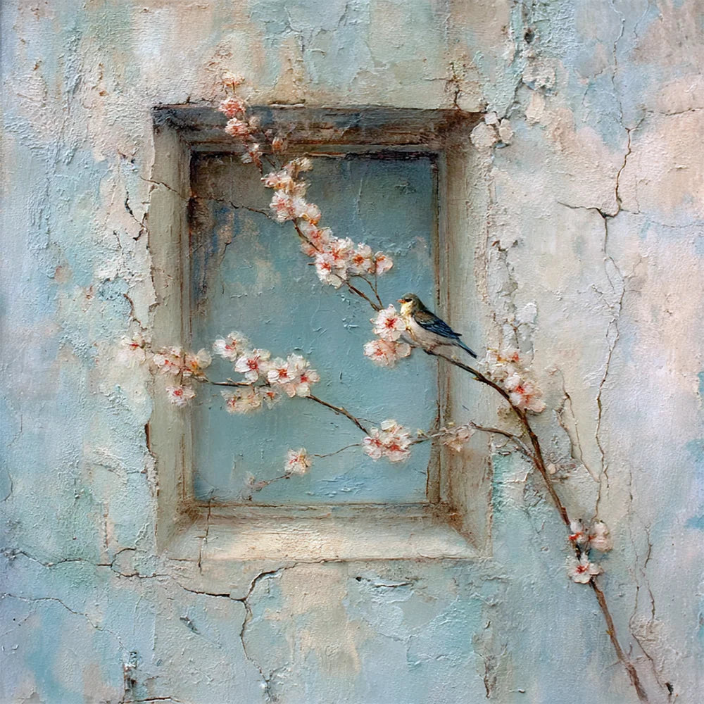 Diamond Painting - Bloeiend Venster naar het Verleden