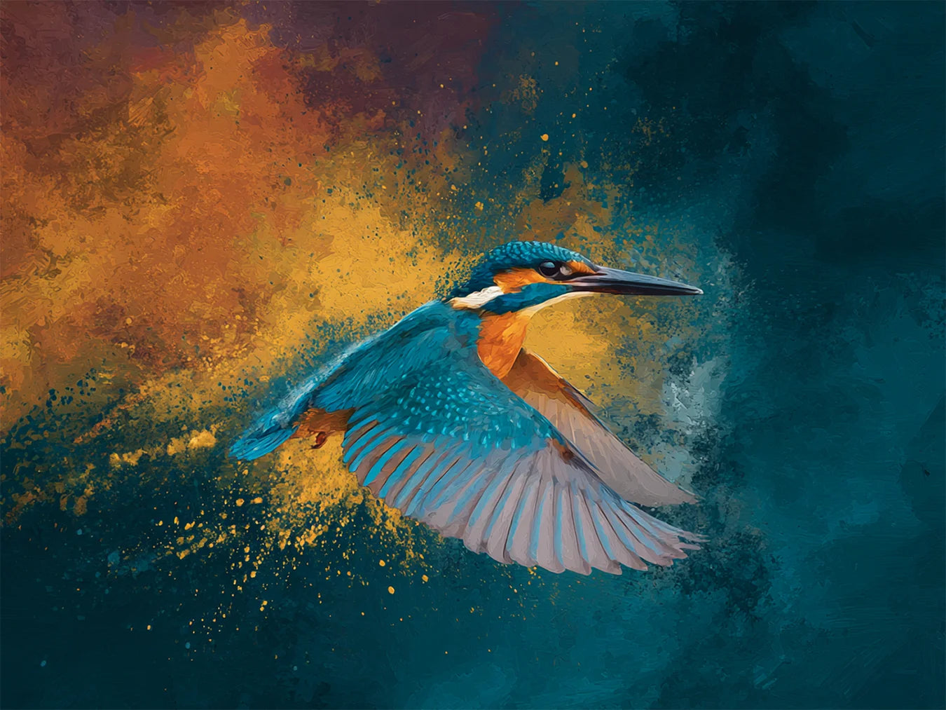 Diamond Painting - De IJsvogel_ Majesteus