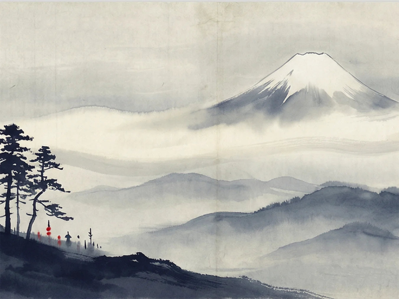 Diamond Painting - Fuji boven de nevel