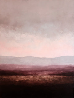 Diamond Painting - Abstract minimalistisch landschap in paars, taupe en bordeaux