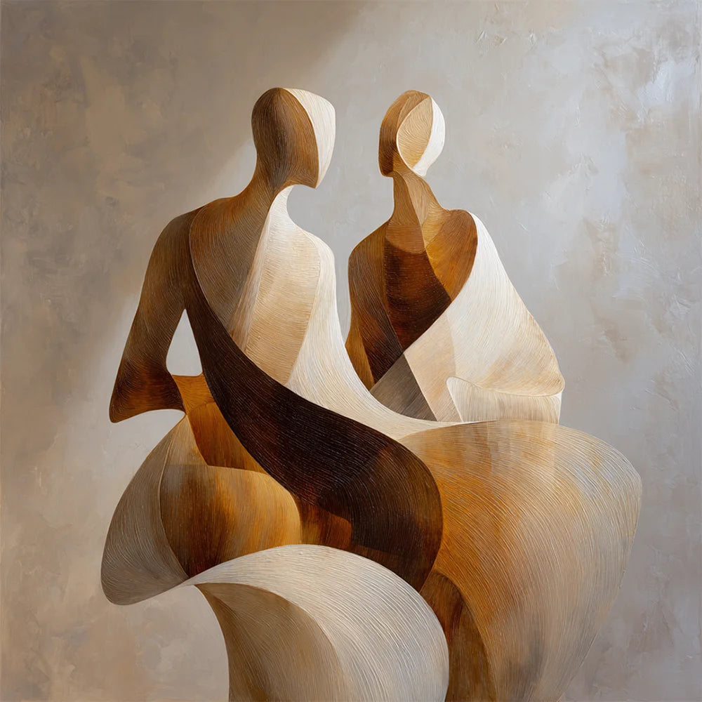 Diamond Painting - Stromend paar Abstract figuur