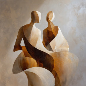 Diamond Painting - Stromend paar Abstract figuur