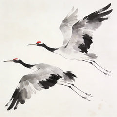Diamond Painting - Zen Cranes I Warm, Chris Paschke