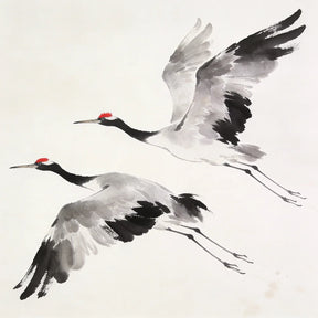 Diamond Painting - Zen Cranes I Warm, Chris Paschke