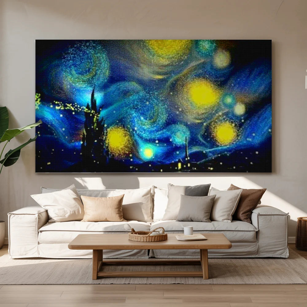 Petersdom nacht Van Gogh Painting | Groot Formaat - SEOS Shop