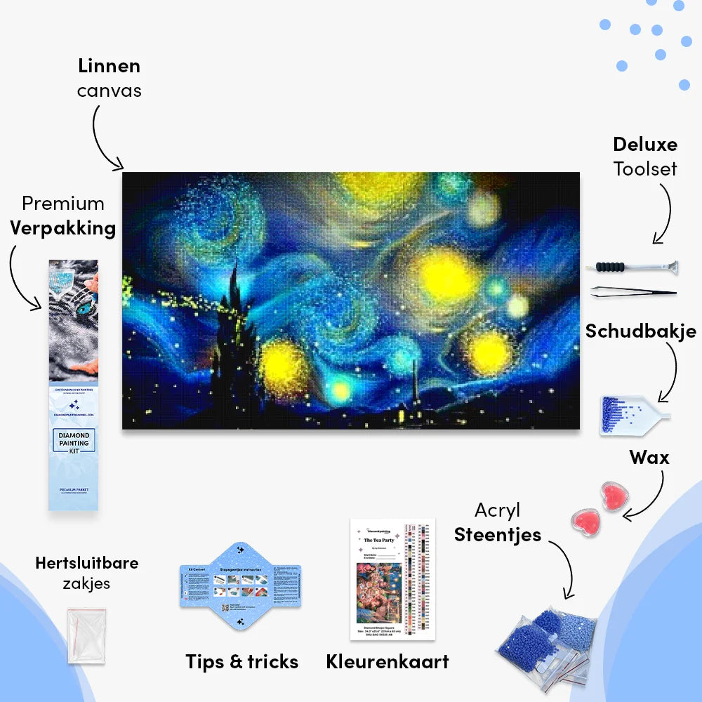 Petersdom nacht Van Gogh Painting | Groot Formaat - SEOS Shop