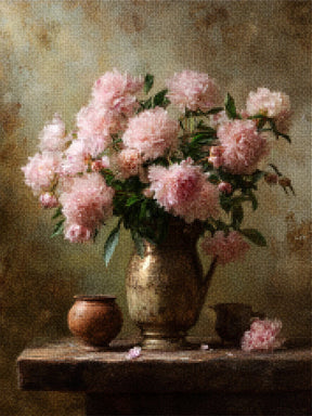 Diamond Painting - Brocante Pink Peonies