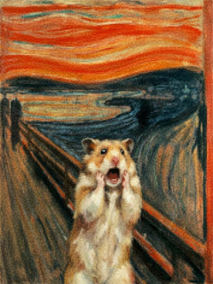 Diamond Painting - De schreeuwende hamster