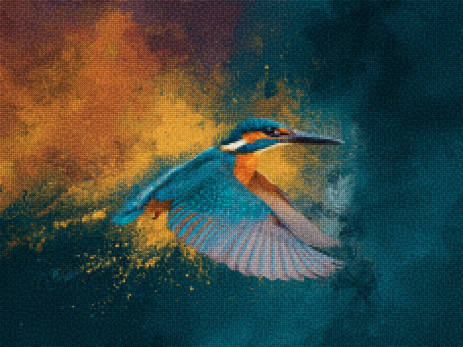 Diamond Painting - De IJsvogel_ Majesteus