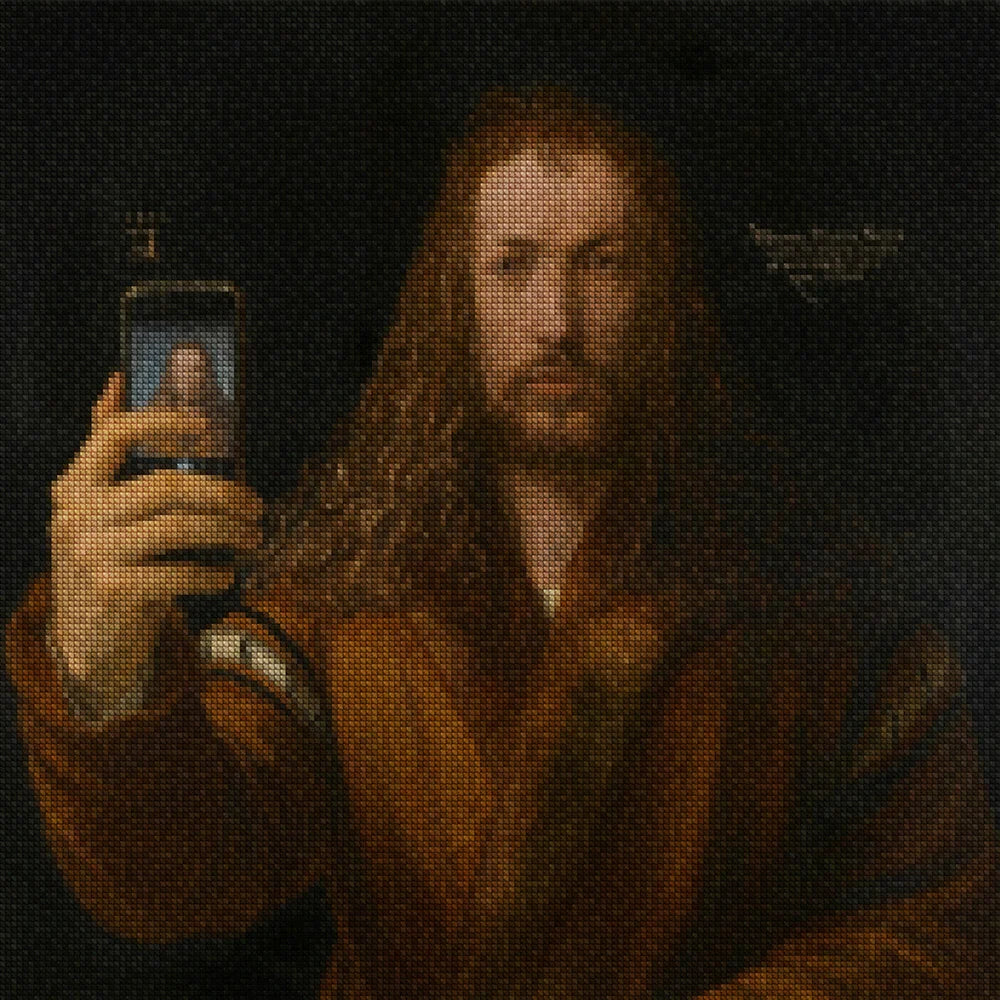 Diamond Painting - Zelfportret met smartphone