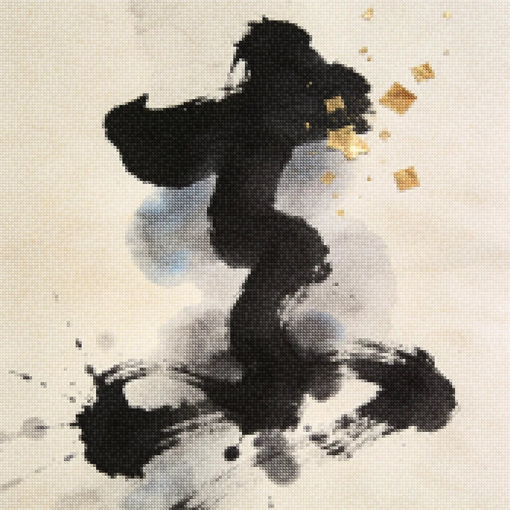 Diamond Painting - Dans van inkt