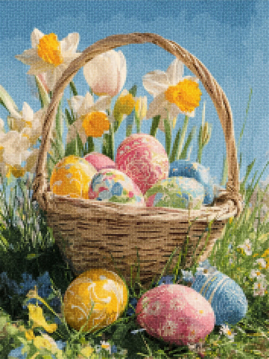 Diamond Painting - Mand vol Paasgeluk