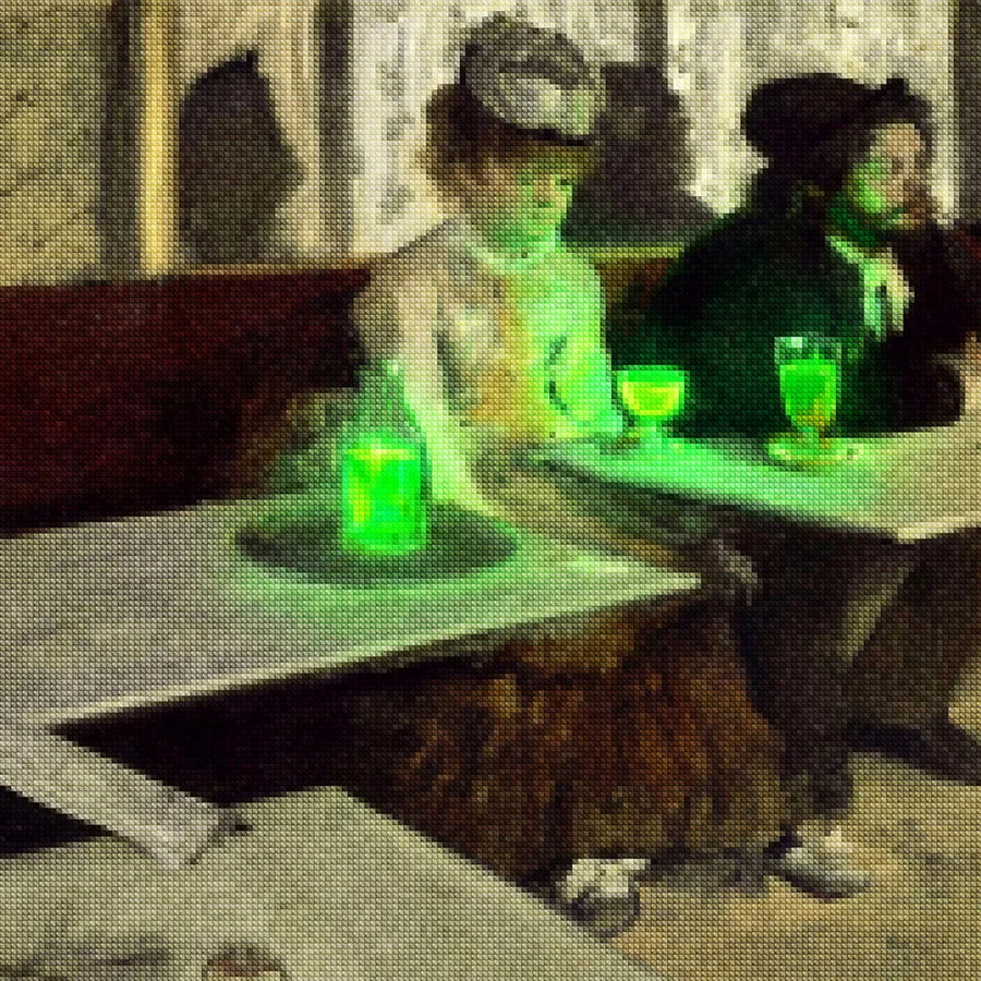 Diamond Painting - De absint in neonlicht