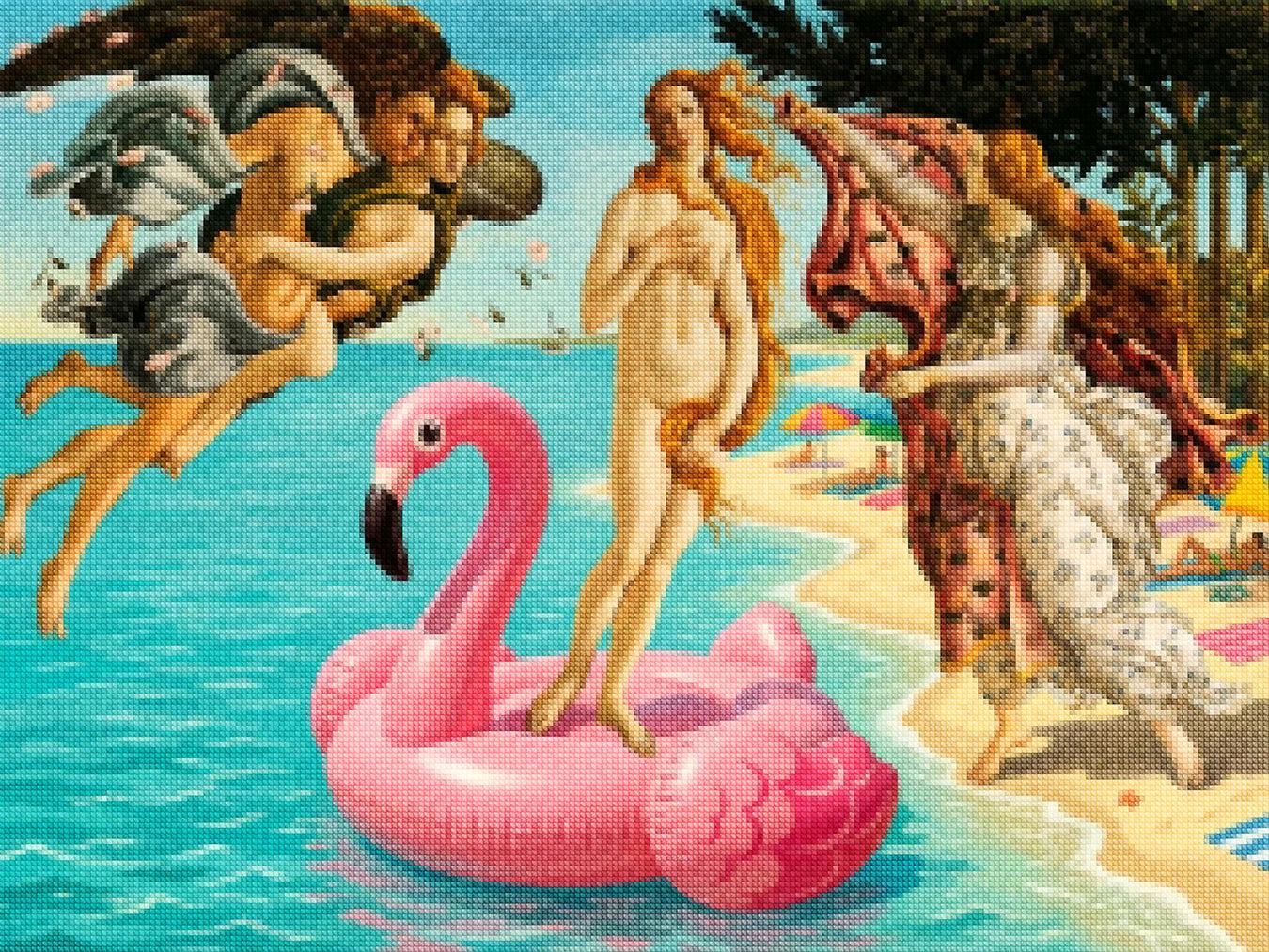 Diamond Painting - Venus op Flamingo