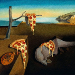 Diamond Painting - Smeltende Pizza Tijd