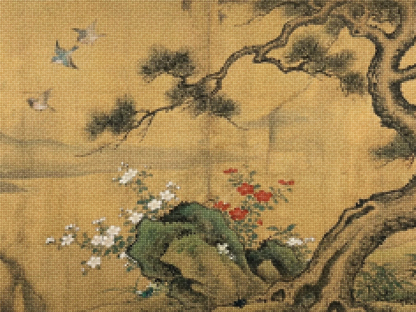 Diamond Painting - Bloei onder de oude den