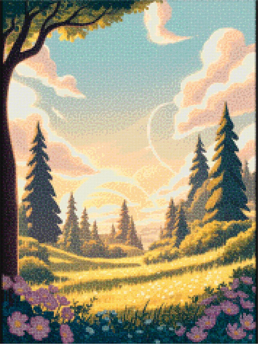 Diamond Painting - Wolkenparadijs