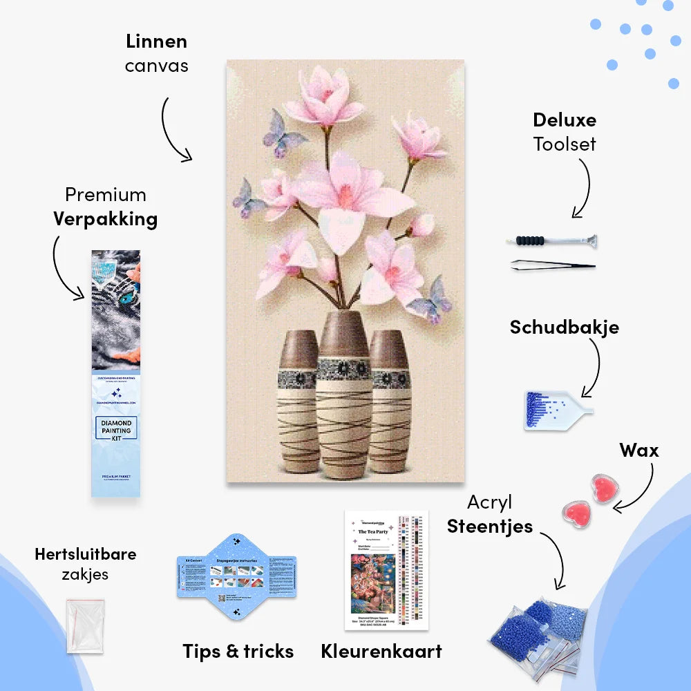 Roze bloemen | Groot Formaat - SEOS Shop ®