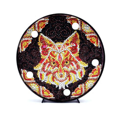 Diamond Painting Rond Lampje Mandala Vos – productweergave