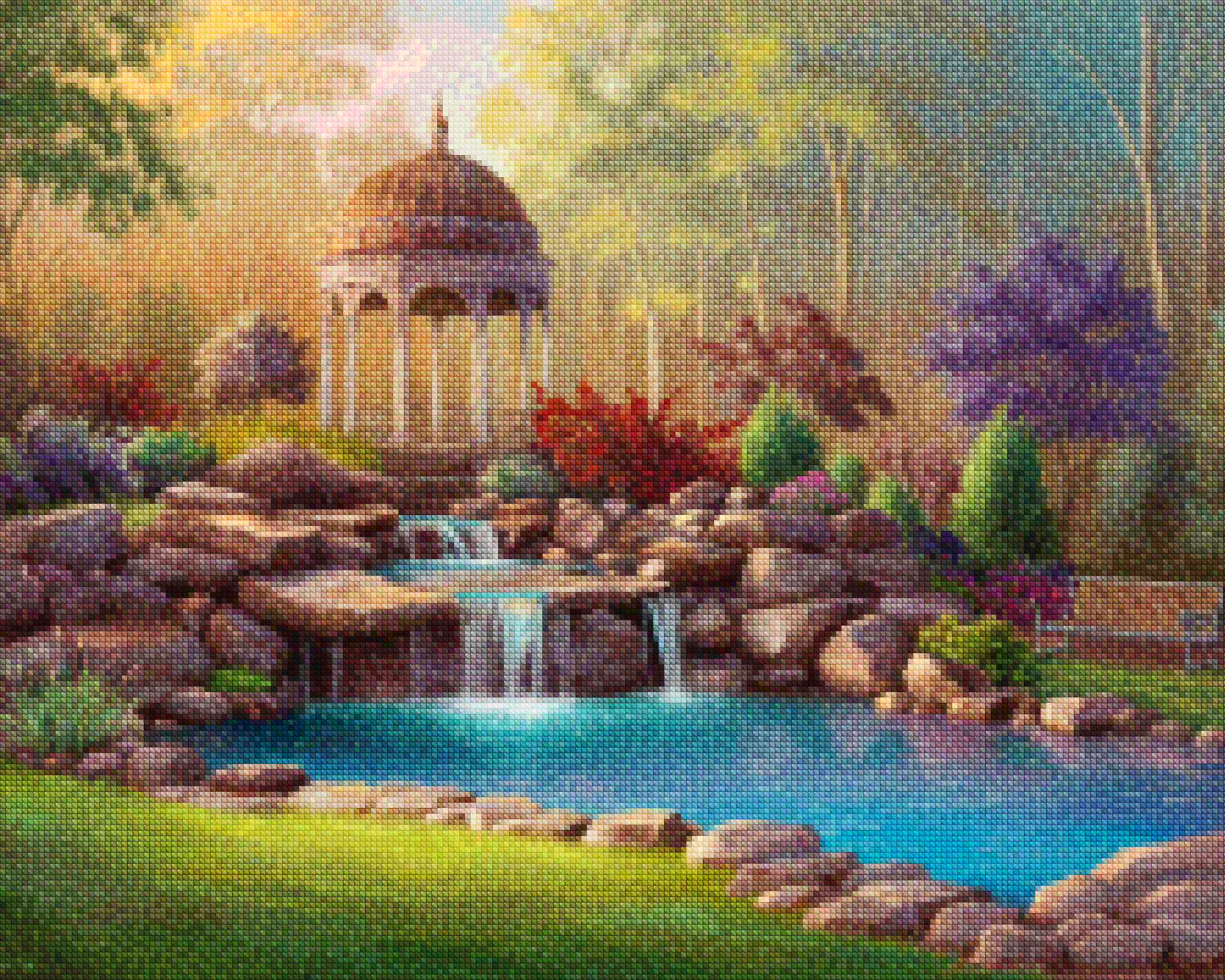 Diamond Painting -  Serene Garden Gazebo