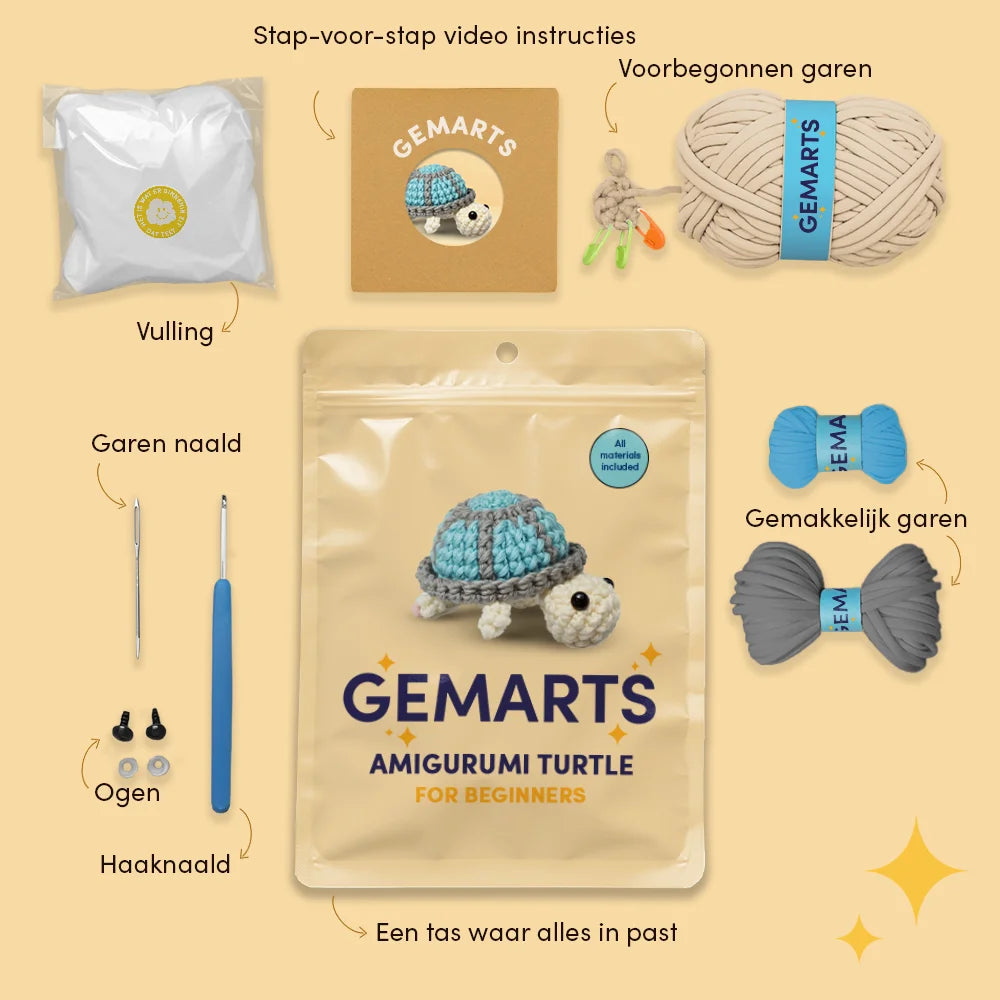 Amigurumi Schildpad - Gemarts