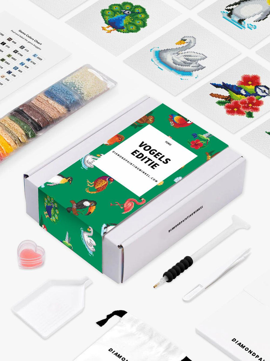 Mini Meesterwerken - Vogels editie (Set van 16)