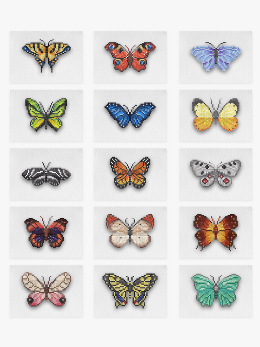 Mini Meesterwerken - Vlinders 2.0 (Set van 15)