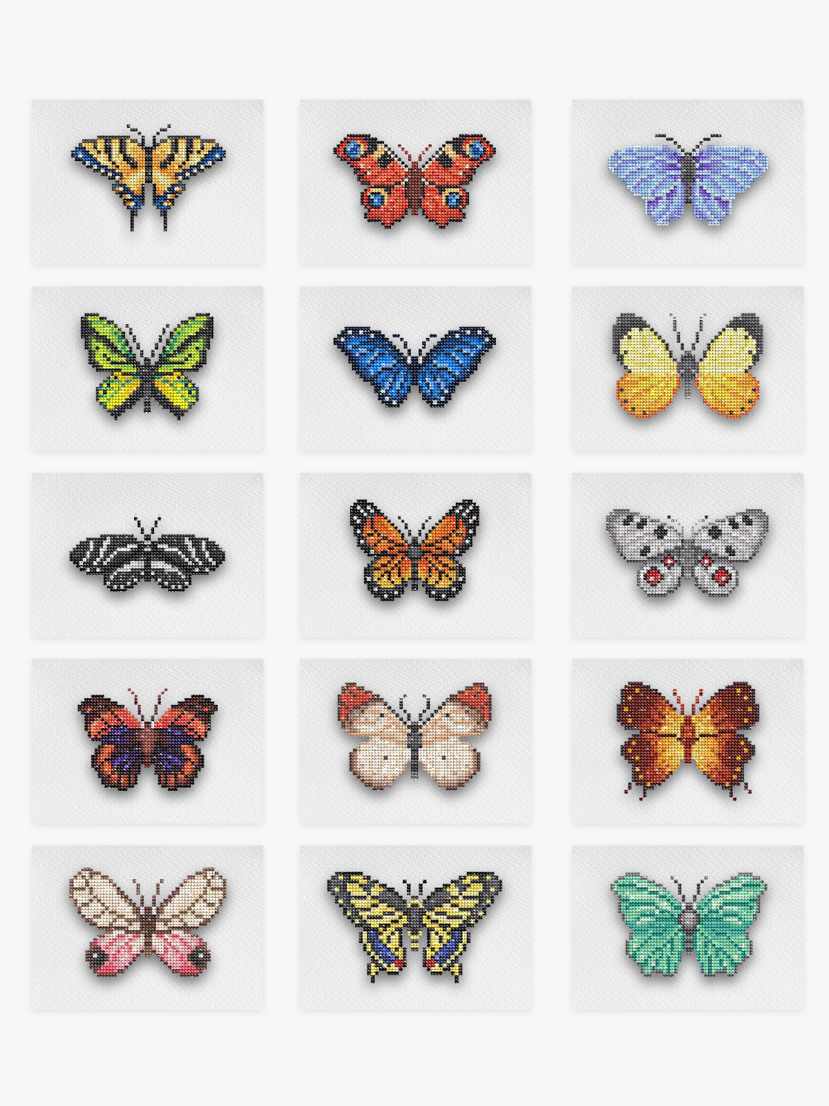 Mini Meesterwerken - Vlinders 2.0 (Set van 15)