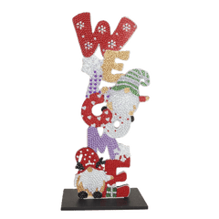 diamond painting kerst ornament - welcome – afbeelding 1