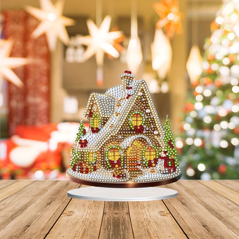 diamond painting ornament - kersthuis – afbeelding 2