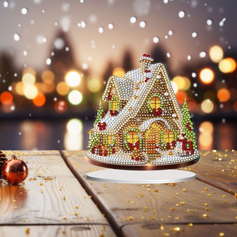 diamond painting ornament - kersthuis – afbeelding 6