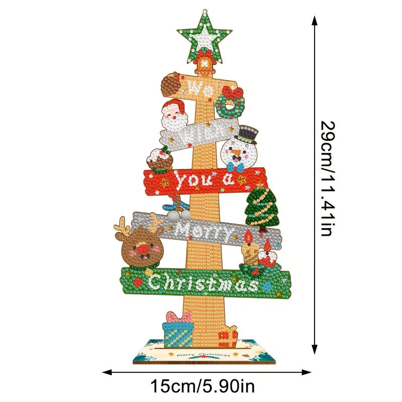 diamond painting ornament - merry christmas – afbeelding 3