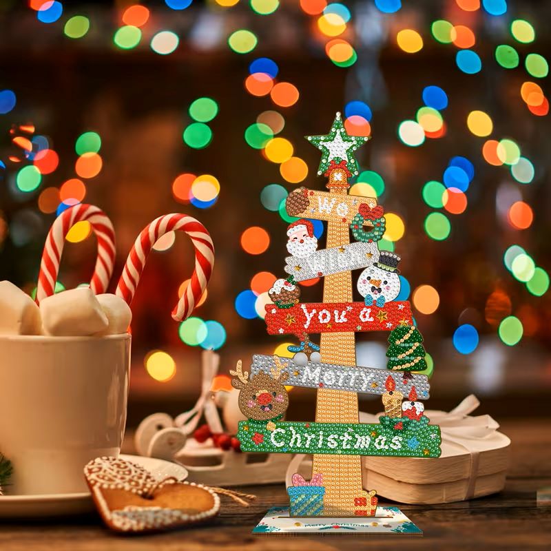 diamond painting ornament - merry christmas – afbeelding 4