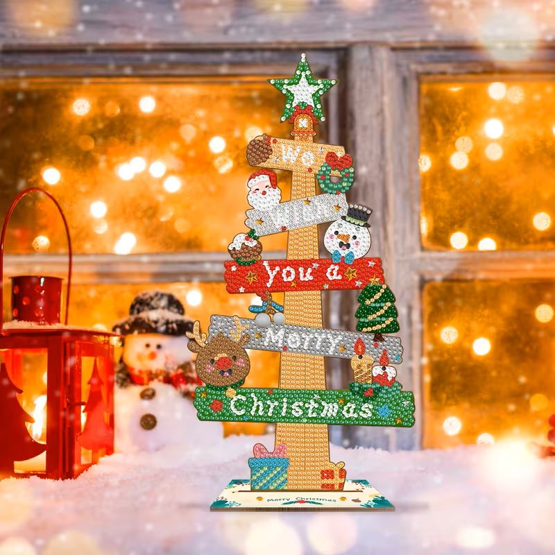 diamond painting ornament - merry christmas – afbeelding 5