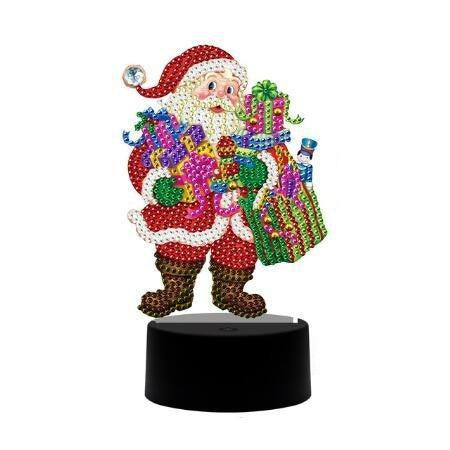 diamond painting dp lampje kerstman – afbeelding 1