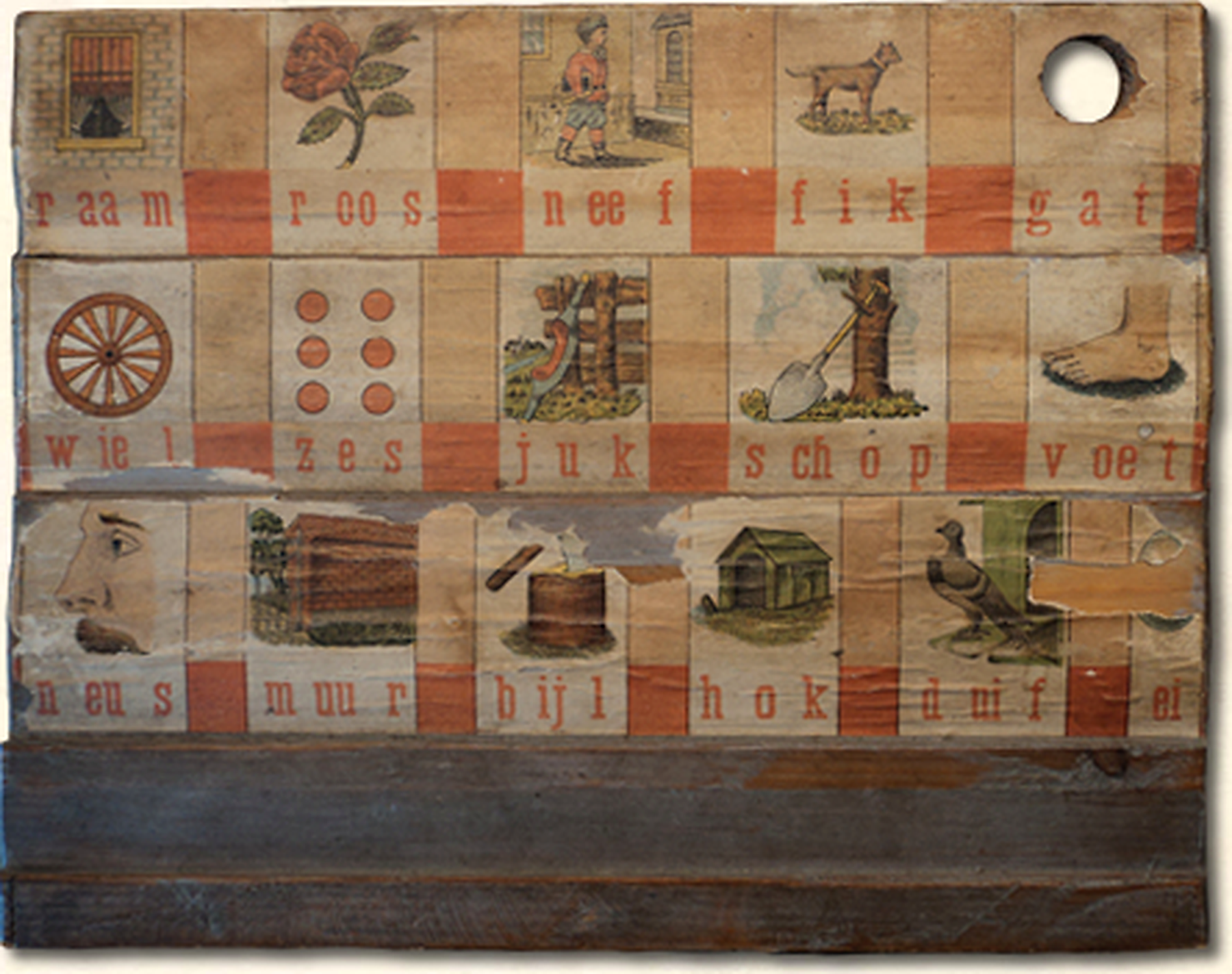 diamond painting leesplankje raam roos neef 1897 gebaseerd op M.B. Hoogeveen uit omstreeks 1897