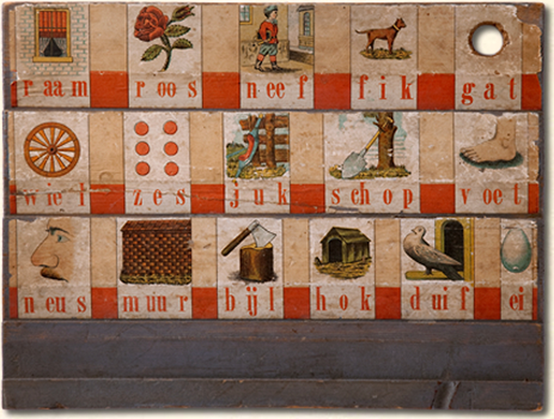 diamond painting leesplankje raam roos neef 1898 gebaseerd op M.B. Hoogeveen uit omstreeks 1898