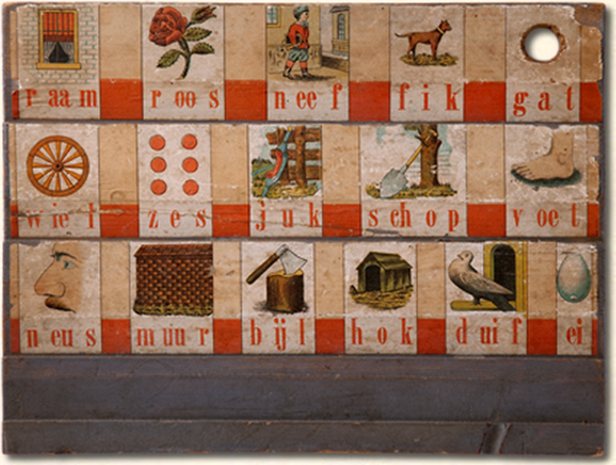 diamond painting leesplankje raam roos neef 1898 gebaseerd op M.B. Hoogeveen uit omstreeks 1898