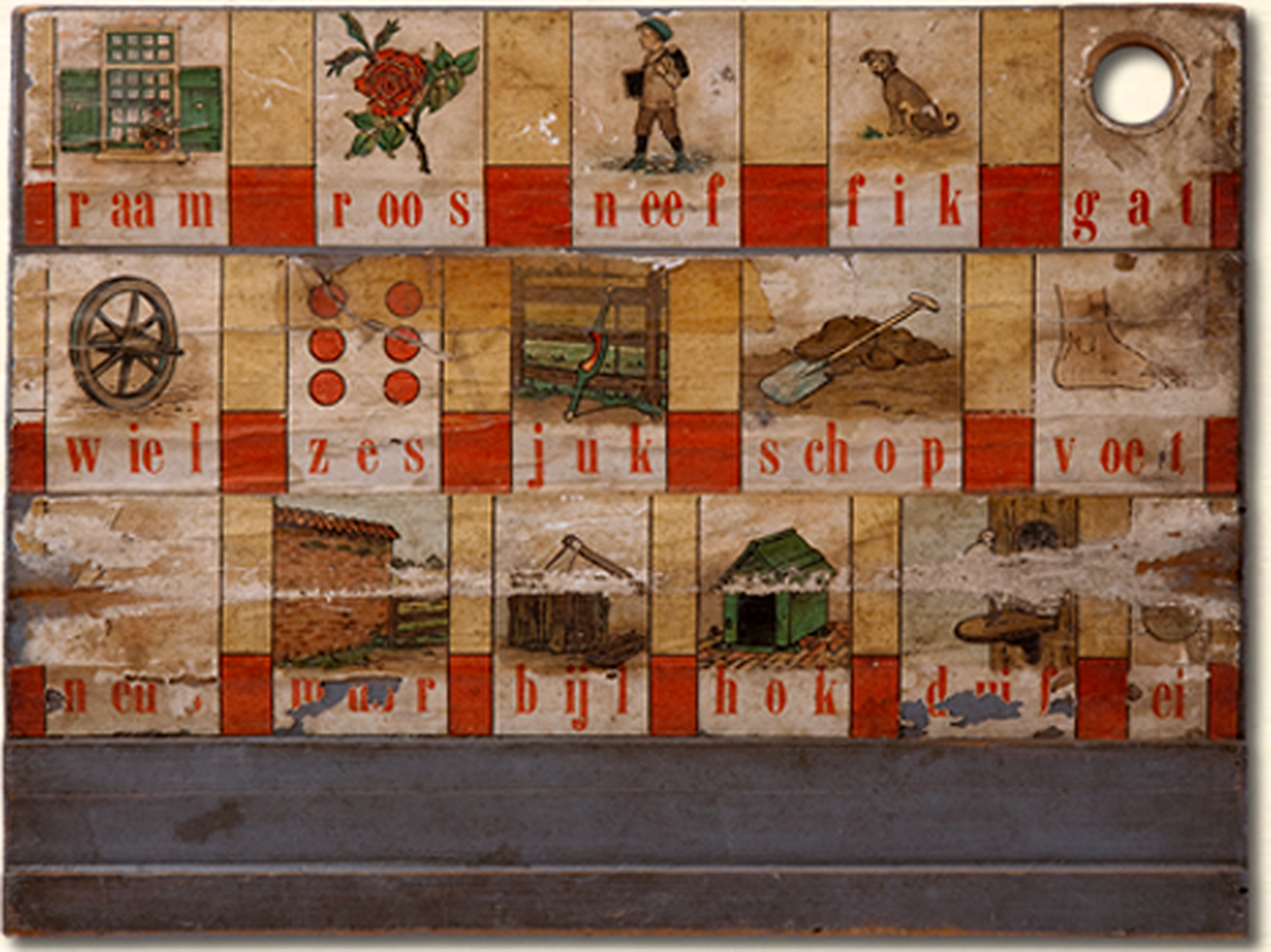 diamond painting leesplankje raam roos neef 1902 gebaseerd op M.B. Hoogeveen uit omstreeks 1902