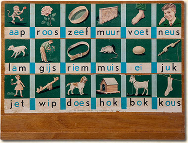 diamond painting leesplankje becker 1954 gebaseerd op F.E. Becker uit omstreeks 1954