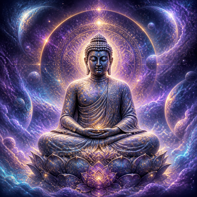 Diamond Painting Kosmische Boeddha – volledig Boeddha-ontwerp