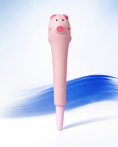 Cartoon diamond painting pen met varken ontwerp