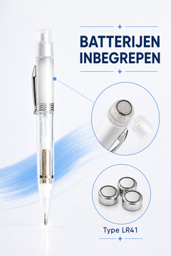 LR41-batterijen inbegrepen bij de diamond painting pen met LED-licht