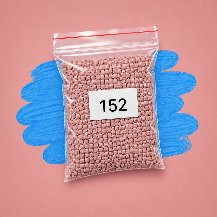 Zakje diamond-paintingsteentjes met kleurcode DMC 152